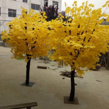 Großhandel B2B Simulation von Baum Landschaftsbau dekorative Begrünung Ginkgo-Bäume